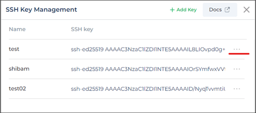 Edit SSH Key