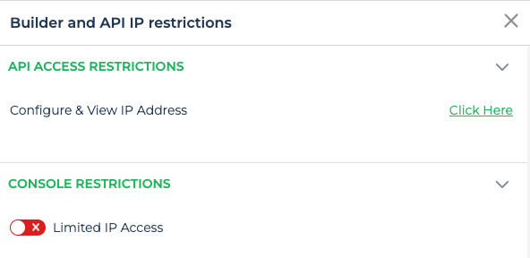 IP restrictions