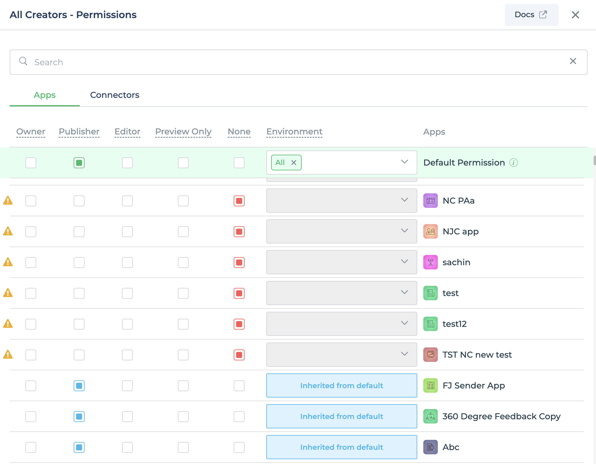 Setting permissions for multiple users