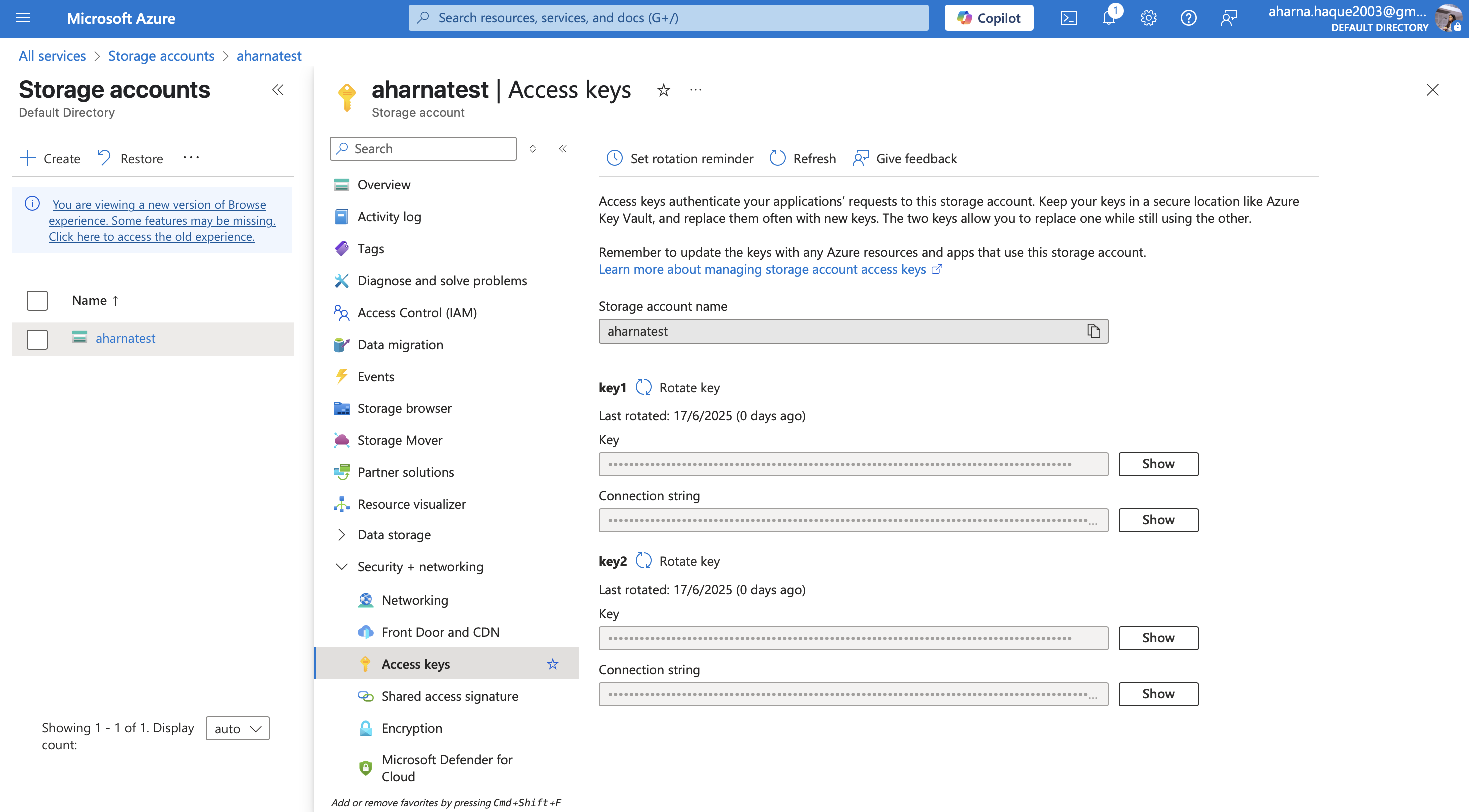 Azure Storage Account