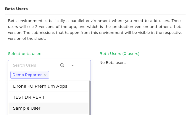 Beta users