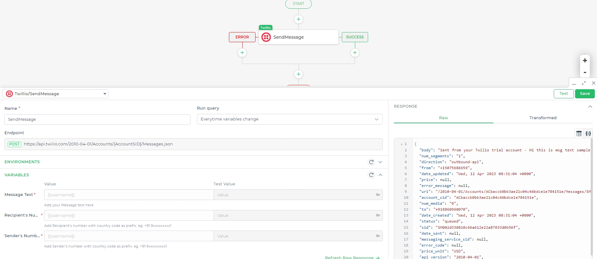 SendGrid api key