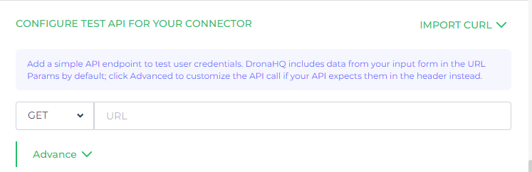 Configure Test API for connector