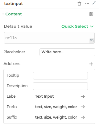 Text Input