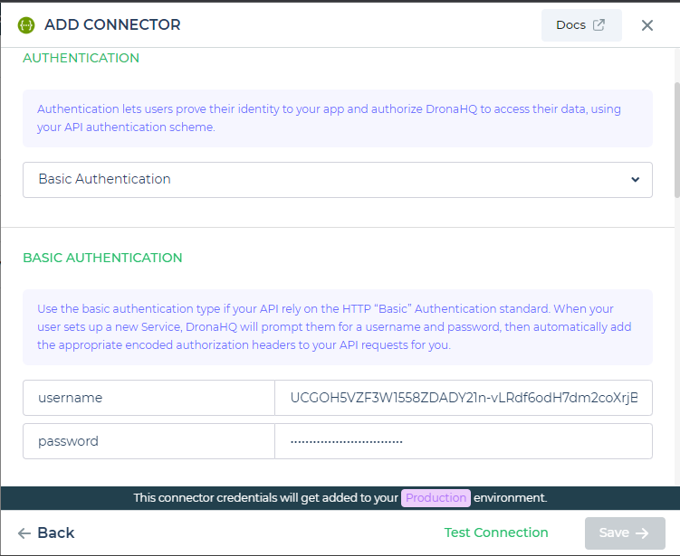 create REST API connector