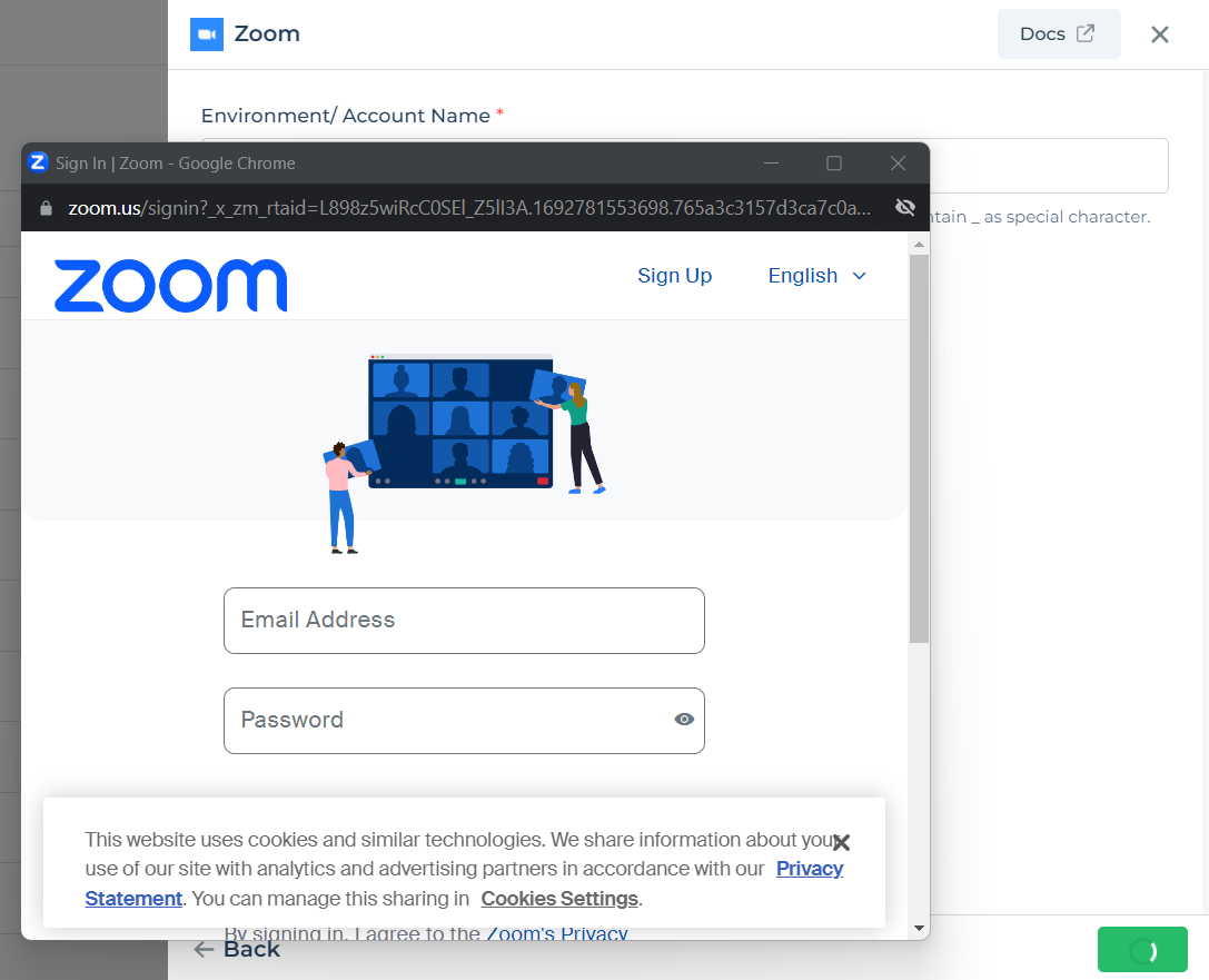 Sign-in to your Zoom account