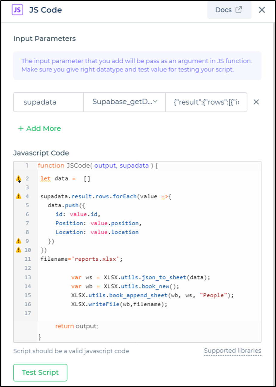 JS Code