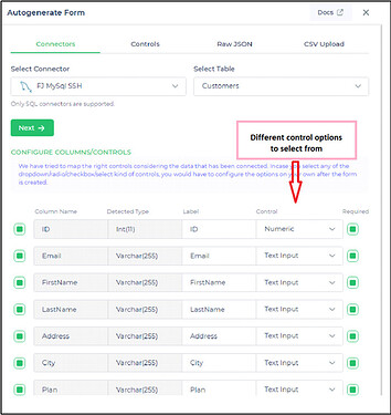 Using connector