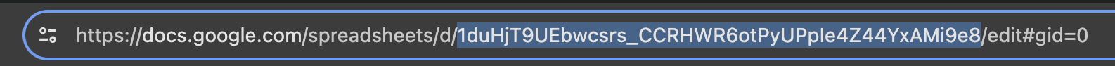 Copy Spreadsheet ID