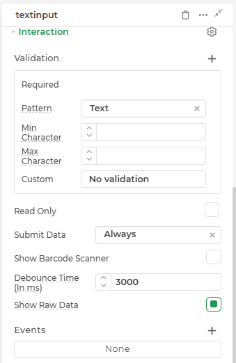 Text Input