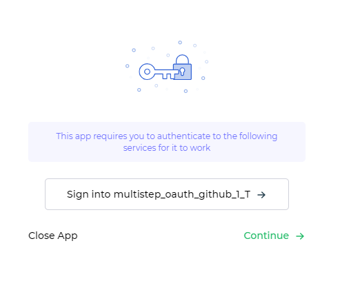 Managed auth screen preview