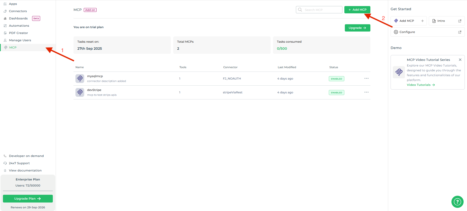How AI Agents consume tools via MCP