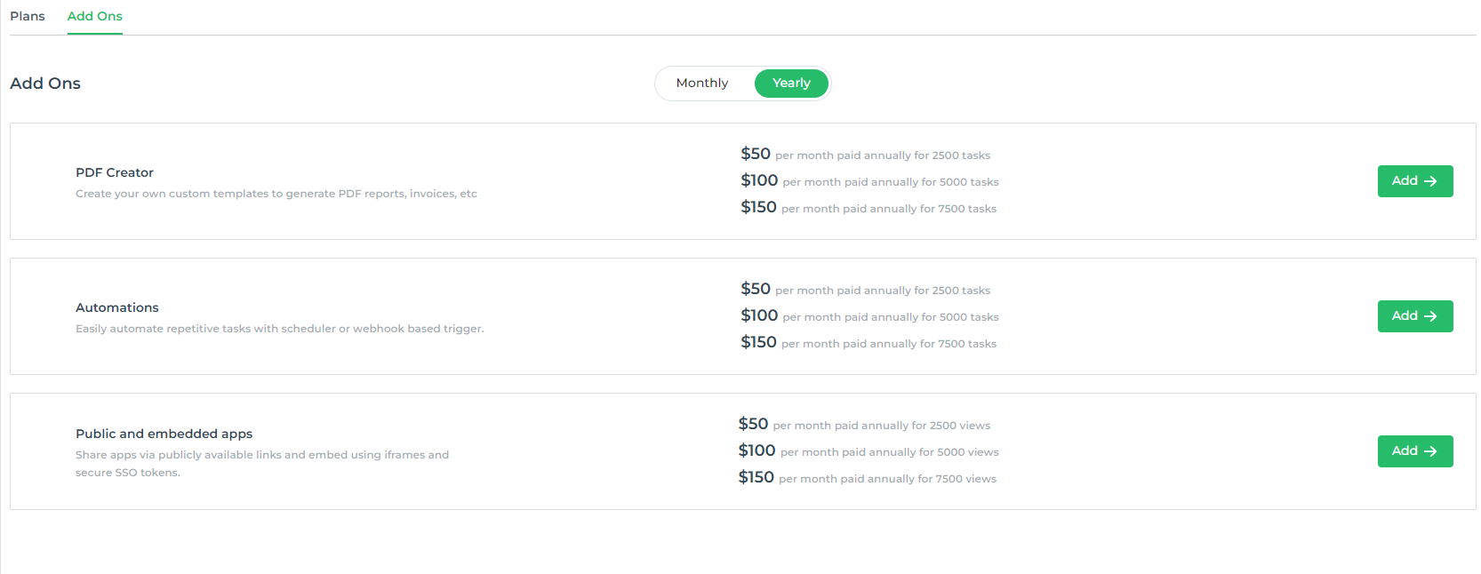 Automation billing