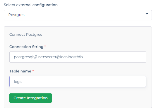 Postgres Setup