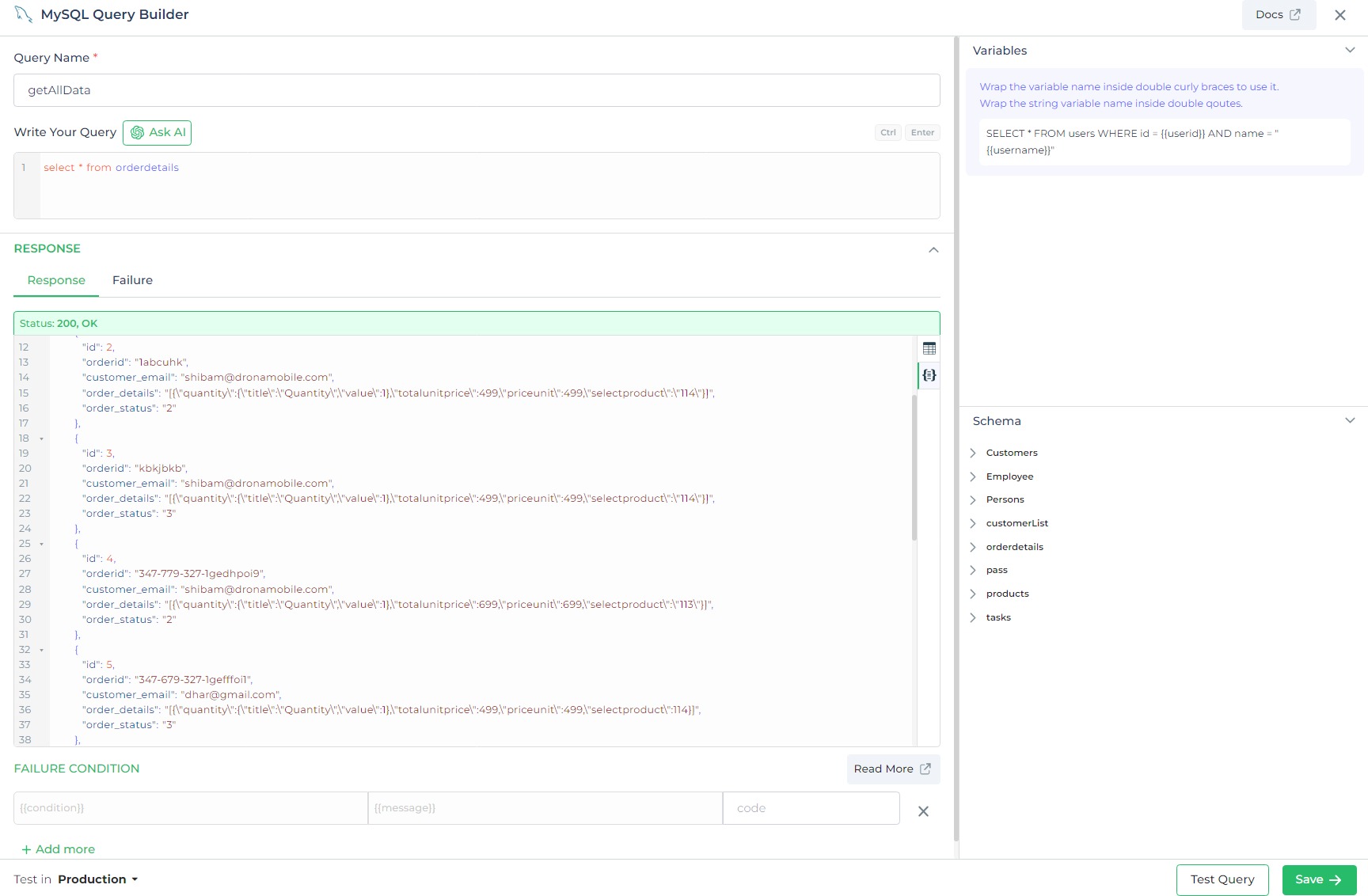 Query Response