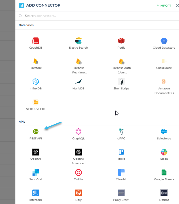 REST API connector