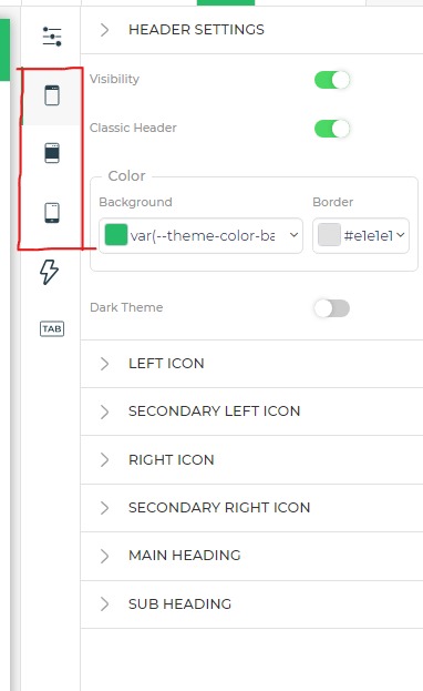 Screen Configuration