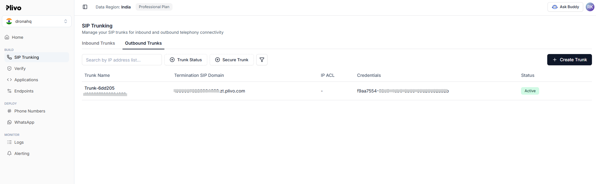 SIP Trunking with Plivo