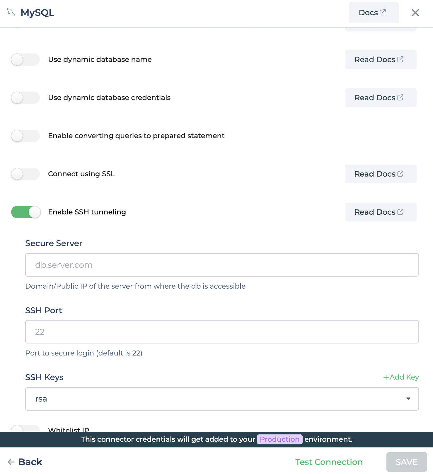 Configure SSH