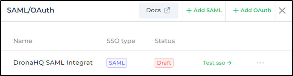 SAML in Draft state