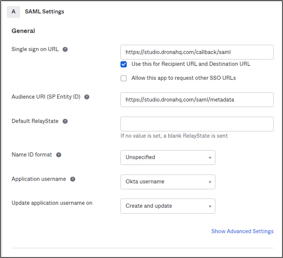 SAML App Setup