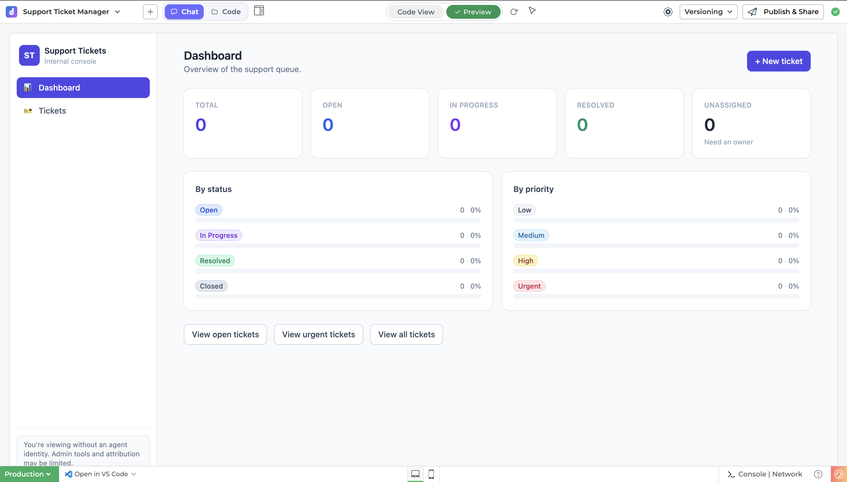 Preview of the running app