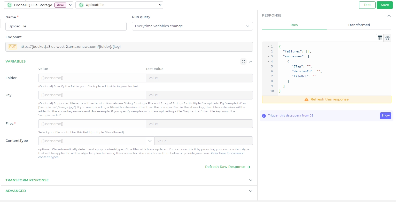 UploadFile Query