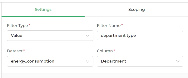 Filter Type - value