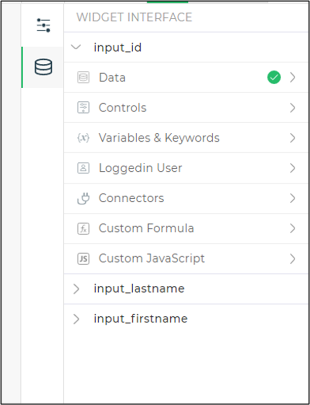 Widget Data Binding