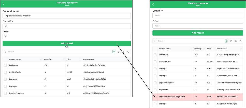 Firestore Form Example